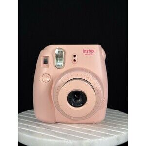 Fuji Instax Mini 8 Fujifilm Instant Film Camera Light Pink - Tested & WORKS